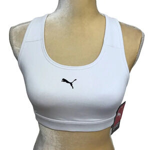 Puma NWT White Sports Bra Women S